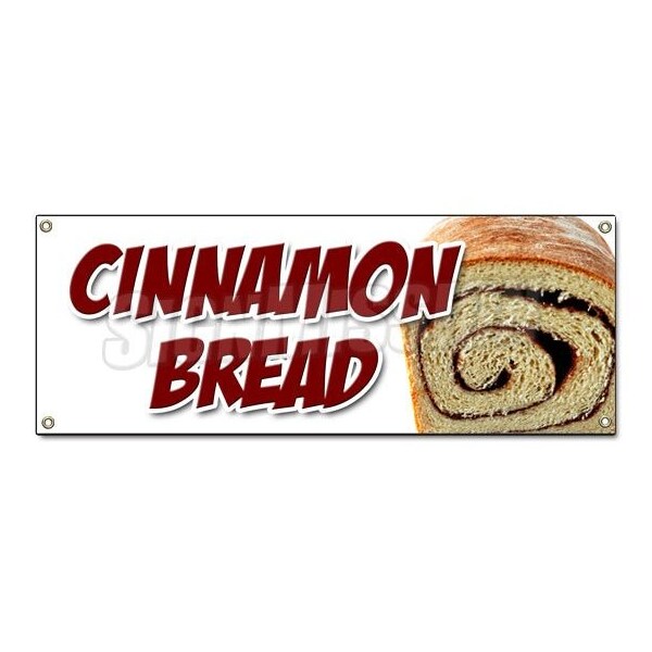 CINNAMON BREAD BANNER SIGN fresh baked bakery still warm homemade